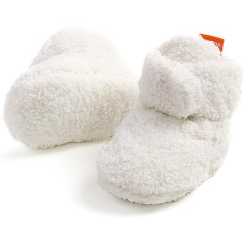 GDSDYM Baby Booties Cozy Fleece Slippers Soft Baby Shoes With Gripper Soles, Winter Warm Infant Newborn Crib Sock Shoes First Walkers