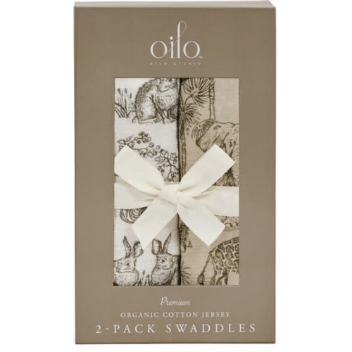 Assorted 2-Pack Organic Cotton Muslin Swaddle Blankets