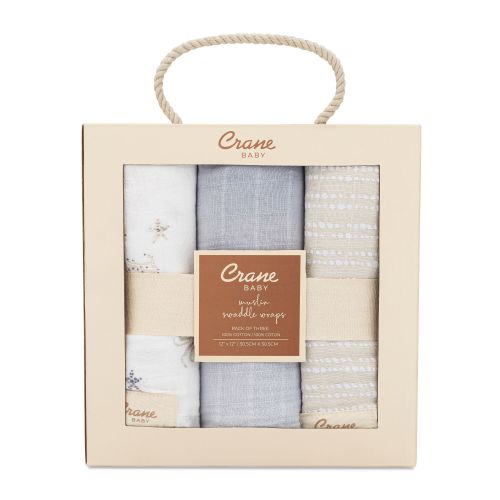 Cove Sea Life Newborn Swaddle Blanket Set | Crane Baby