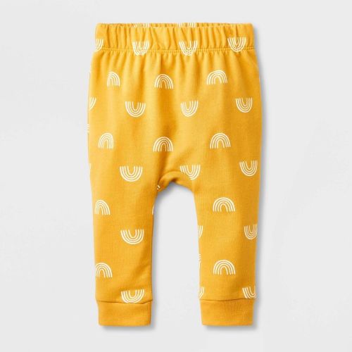 Baby French Terry Jogger Pants - Cat & Jack™, Color: Mustard Yellow, Size: 0-3M
