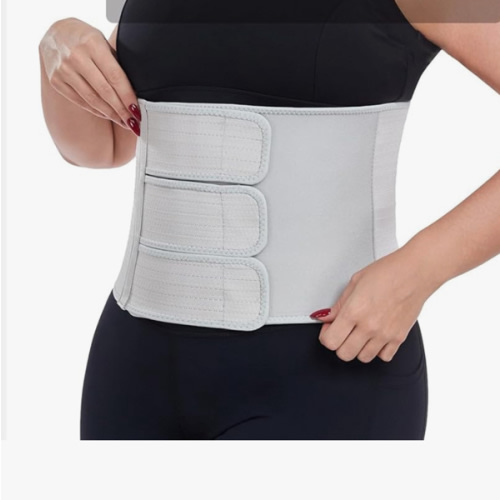 Postpartum Recovery Abdominal Binder Belly Band for Natural Delivery & C-Section Recovery, 9" High Compression Wrap