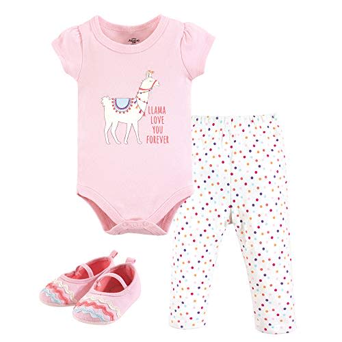 Little Treasure Unisex Baby Cotton Bodysuit, Pant and Shoe Set