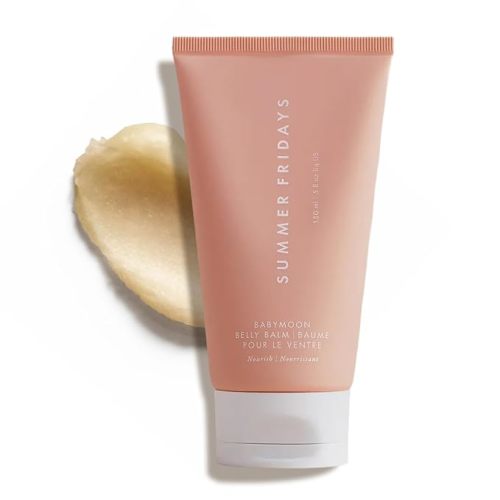 Summer Fridays Babymoon Belly Balm - Nourishing Balm + Body Moisturizer Enriched with Calendula Oil + Vitamin E to Help Reduce the Appearance of Stretch Marks and Dry Skin (5 Fl Oz)