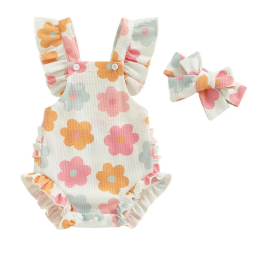 SUMMER DAYS Ruffle Romper - Hazel & Bo
