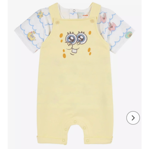 SpongeBob SquarePants Chibi SpongeBob Infant T-Shirt and Overall Set - BoxLunch Exclusive | BoxLunch