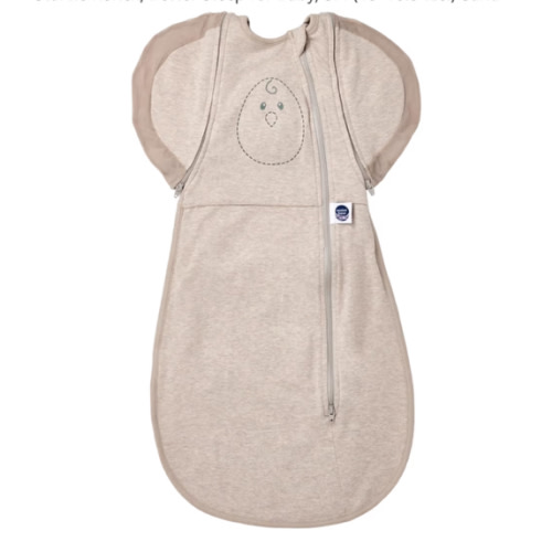Nested Bean Air 6-in-1 Adaptable Baby Sleep Sack – Comfort & Safety for Natural Sleep, Preferred Arm Position Reduces Startle Reflex, Better Sleep for Baby, NB (7-13lbs) Sand