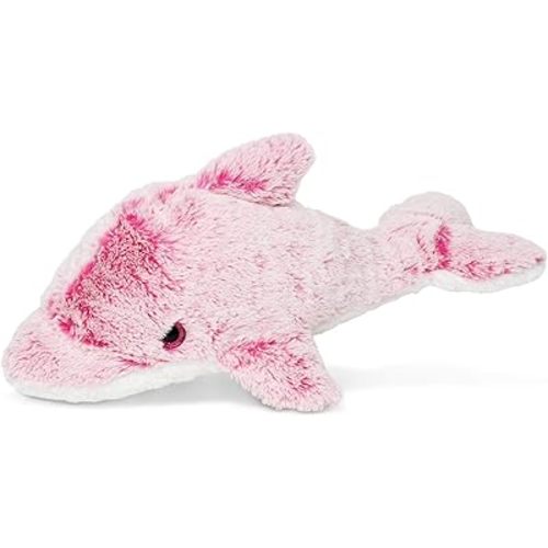 Puzzled DolliBu Pink Dolphin Super Soft Stuffed Animal, Cute Realistic Stuffed Animals for Girls. Boys and Adults Animal Gifts, Kids Ocean Life Nursery Décor for Newborn - 14 inch