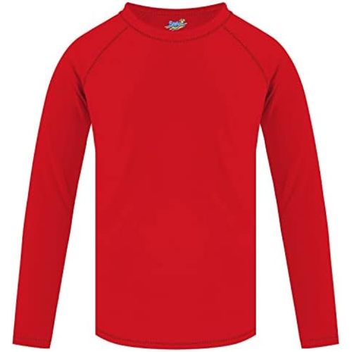Boys' Rash Guard Long Sleeve UPF 50 Sun Shirts for Toddler Kids Rashguard Water Swimming