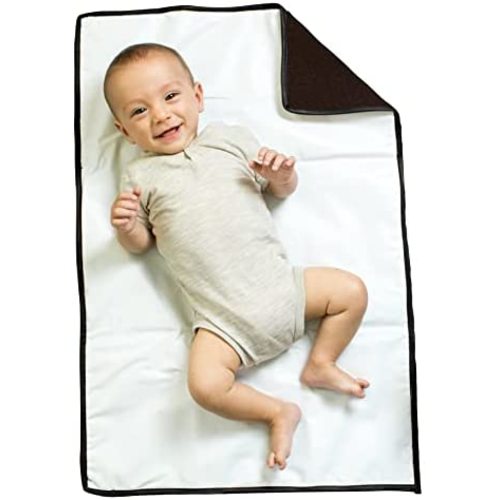 J.L. Childress Full Body Portable Baby Changing Pad, Fully Padded for Baby's Comfort, Waterproof, Opens to 19" X 30", Black, 1 Count (Pack of 1), (1105BLK)