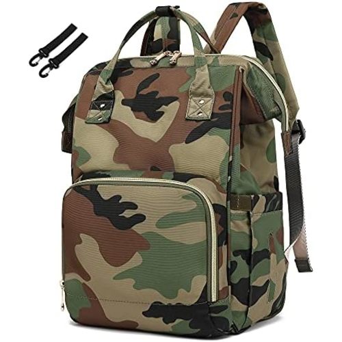 Diaper Bag Backpack for Baby Girls, Mom Waterproof Large Nappy Bags for Women