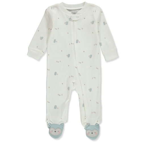 Carter's Baby Girls' Bear Footed Coveralls