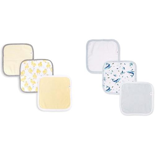 Burt's Bees Baby Washcloths, Absorbent Knit Terry, Super Soft 100% Organic Cotton Bundle