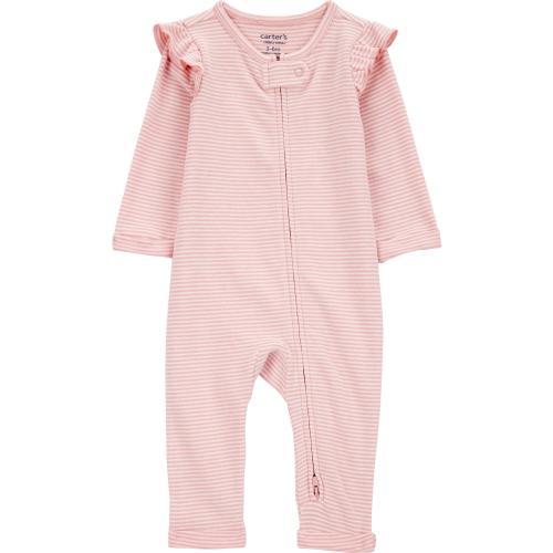 Carter's Child of Mine Baby Girl Jumpsuit, Sizes Newborn-6/9 Months