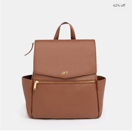 Cognac Mini Classic Bag II | Mini Brown Diaper Bag Backpack – Freshly Picked