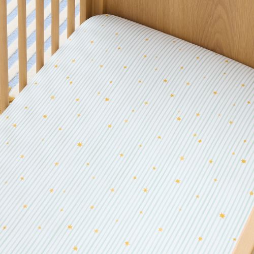 Star Stripe Crib Fitted Sheet