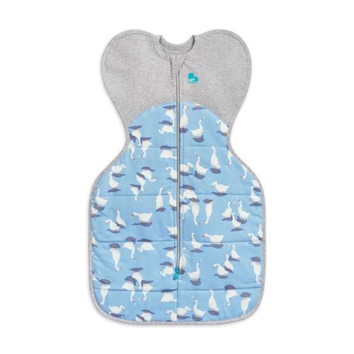 Love to Dream Swaddle, Baby Sleep Sack, Swaddle UP Self-Soothing Swaddles for Newborns, Improves Sleep, Snug Fit Helps Calm Startle Reflex, New Born Essentials for Baby, Blue Silly Goose, Medium