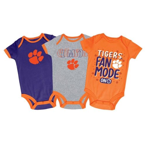 Clemson Tigers 3pk Bodysuit Set