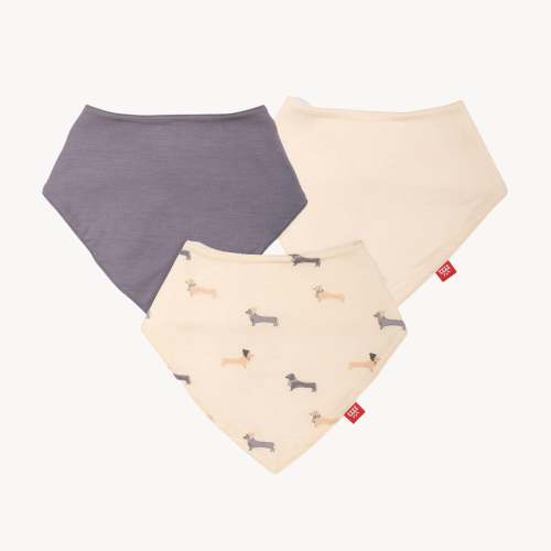beenie von weinie modal magnetic stay dry infant bandana bib 3-pack – Magnetic Me