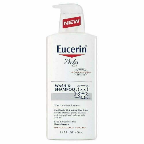 Eucerin, Baby Wash & Shampoo, Sensitive Skin, Fragrance Free, 13.5oz, 2-Pack