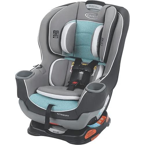 Graco Extend2Fit Convertible Car Seat, Spire, Safe and Comfortable Ride Designed for Growing Children