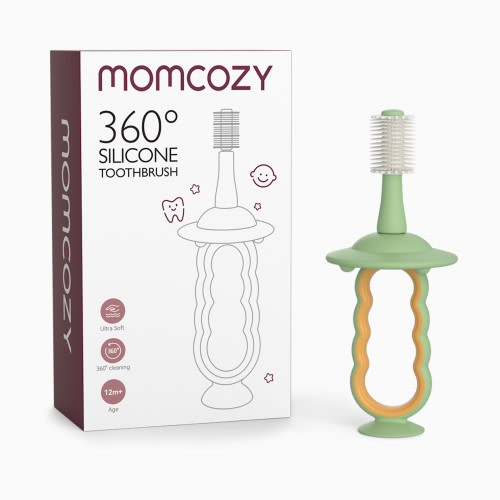 Momcozy Momcozy 360 Silicone Baby Toothbrush, Toddler Toothbrush - Green