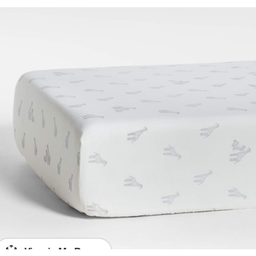 Supersoft Giraffe Organic Cotton Baby Crib Fitted Sheet