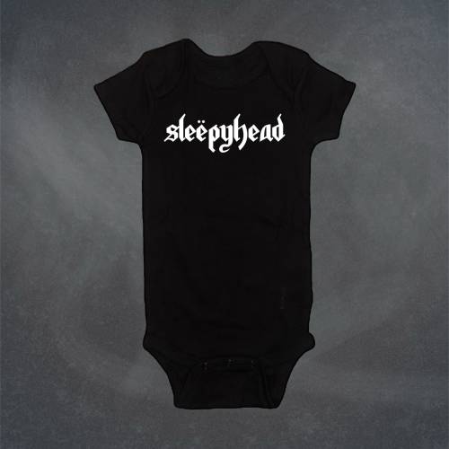 Sleepyhead Heavy Metal Rock and Roll Music Bodysuit Baby Shower Gift