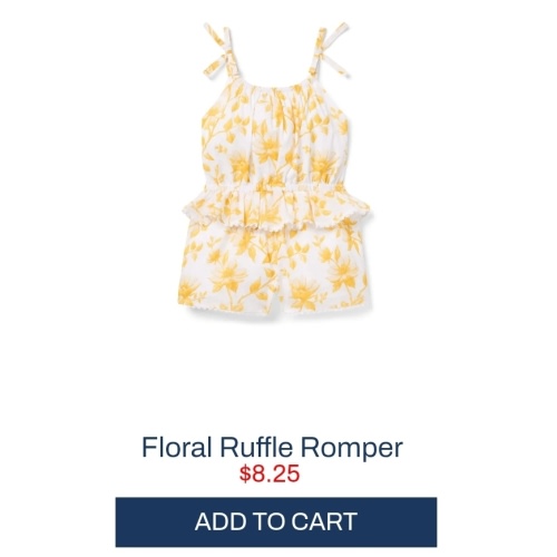 Floral Ruffle Romper