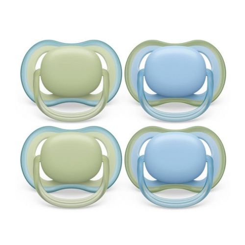Avent Philips Ultra Air Pacifier 0-6 Months - Pastel Green/celestial Blue - 4pk