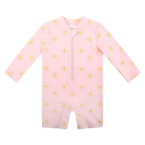 Bilbi Ripple Sunsuit Pearl | Baby Bunting AU