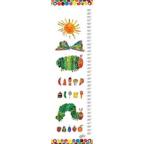 Oopsy Daisy Eric Carle's The Very Hungry Caterpillar Growth Chart, 12 by 42-Inch