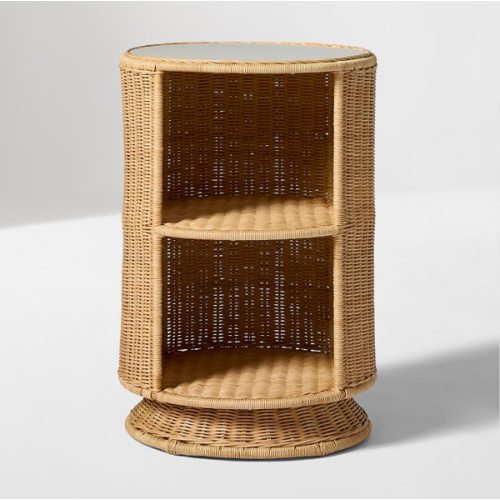 Kids Billie Rattan Storage Side Table
