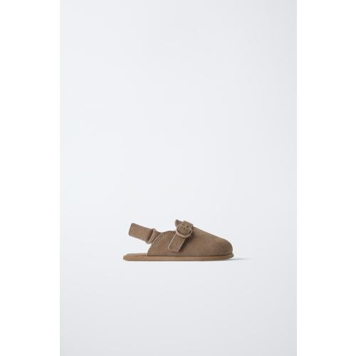 LEATHER CLOGS - Brown | ZARA United States