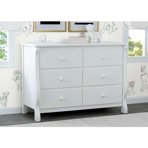 Canton / Eclipse 6 Drawer Dresser with Interlocking Drawers | Delta Children