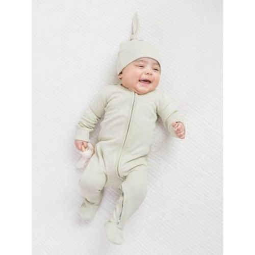 Colored Organics Peyton Zipper Sleeper Sage 0-3M