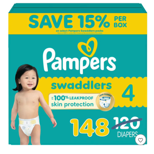 "pampers swaddlers size 4"