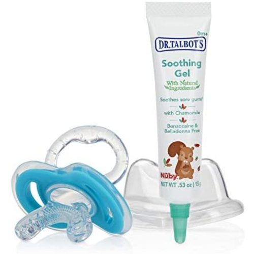 Dr. Talbot's Naturally Inspired Soothing Gel for Sore Gums with Bonus Gum-EEZ Teether Combo, Benzocaine Free, Belladonna Free, 0.53 Fluid Ounce