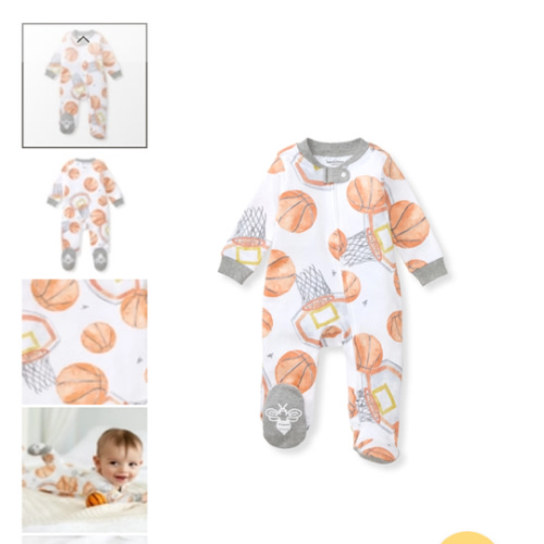 Basketball Organic Baby Sleeper