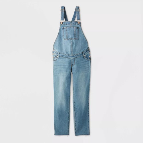 Ingrid and Isabel Denim Maternity Overalls