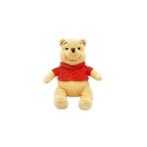 DISNEY STORE Official Mini Bean Bag Plushies - Pooh - Cute Stuffed Animal with Detailed Sculpting, Embroidered Features, Bean Bag Bottom Plush Toys for Kids