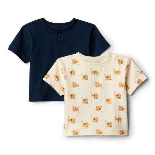Amazon Essentials x Sofia Grainge Toddlers and Baby Boys' Short Sleeve T-Shirts, Pack of 2