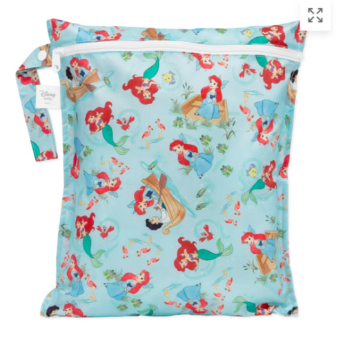 Disney Princess Ariel Large Wet Bags for Diapers & Swimwear | Bumkins