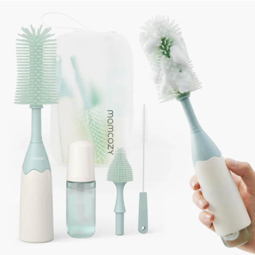Momcozy Innovative Push-Press Design Bottle Brush Kit