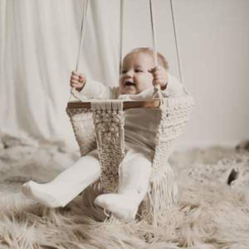 Macrame Baby Swing | 100% Organic Cotton | Finn + Emma