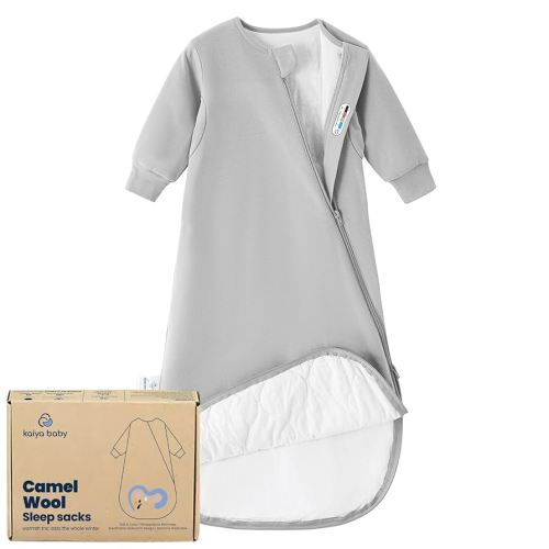 Unisex Sleeping Bag for Babies and Toddlers 1.0 Tog Sleep Sack 6-18Months, Newborn Sleep Sack, Wearable Blanket Baby,One piece Long sleeves,Gifts for Baby