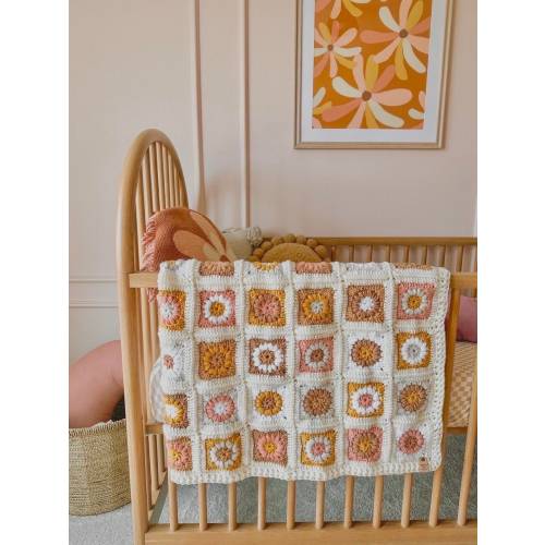 Custom Crochet Blankets | heirloom baby blankets, personalized baby blankets, crochet baby blanket handmade, granny square baby blanket
