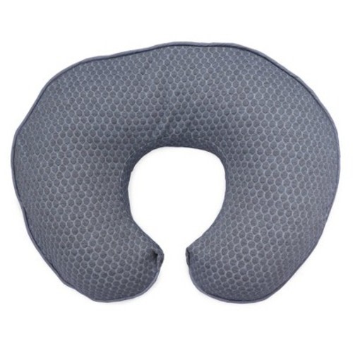 Boppy Luxe Feeding and Infant Support Pillow - Gray Watercolor Brushstroke Textured