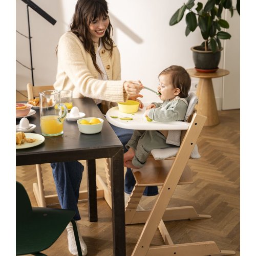 Stokke Tripp Trapp Wood High Chair with Tray: Classic Scandinavian Design