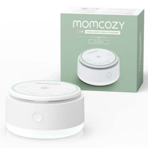 Momcozy Sound Machine for Baby 20 Smooth Sound with Touch Light, White
