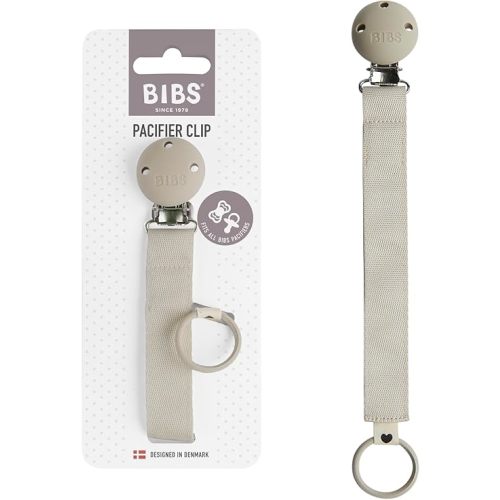 Bibs dummy clip tape - Secure your baby's dummy with a durable polyester ribbon and a nickel-free metal clip - Compatible with all dummies BIBS